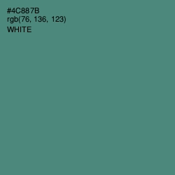 #4C887B - Viridian Color Image