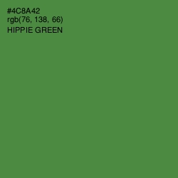 #4C8A42 - Hippie Green Color Image