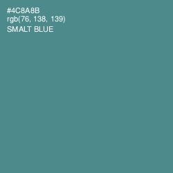 #4C8A8B - Smalt Blue Color Image