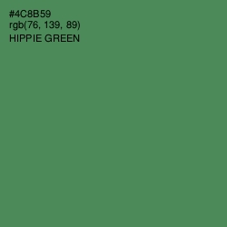 #4C8B59 - Hippie Green Color Image