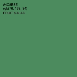 #4C8B5E - Fruit Salad Color Image