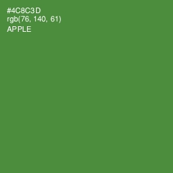 #4C8C3D - Apple Color Image