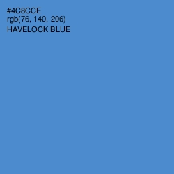 #4C8CCE - Havelock Blue Color Image