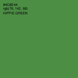 #4C8E44 - Hippie Green Color Image