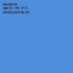 #4C8ED9 - Havelock Blue Color Image