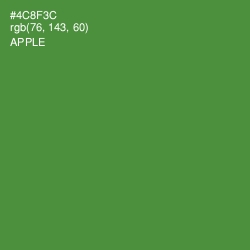 #4C8F3C - Apple Color Image