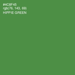 #4C8F45 - Hippie Green Color Image