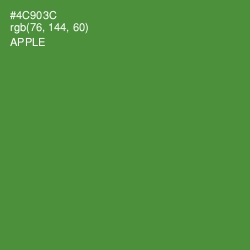 #4C903C - Apple Color Image