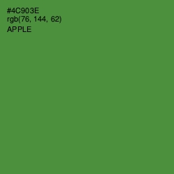 #4C903E - Apple Color Image