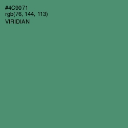 #4C9071 - Viridian Color Image