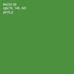 #4C913E - Apple Color Image