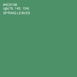 #4C9168 - Spring Leaves Color Image