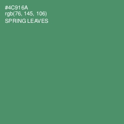 #4C916A - Spring Leaves Color Image