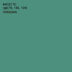 #4C917C - Viridian Color Image