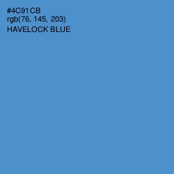 #4C91CB - Havelock Blue Color Image