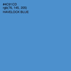 #4C91CD - Havelock Blue Color Image