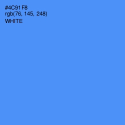 #4C91F8 - Cornflower Blue Color Image