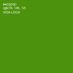 #4C920C - Vida Loca Color Image