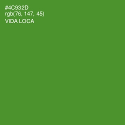 #4C932D - Vida Loca Color Image