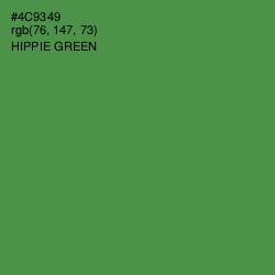 #4C9349 - Hippie Green Color Image