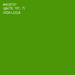 #4C9707 - Vida Loca Color Image