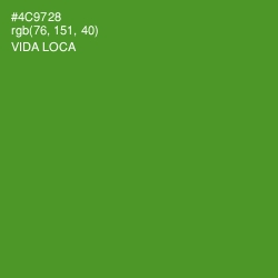 #4C9728 - Vida Loca Color Image