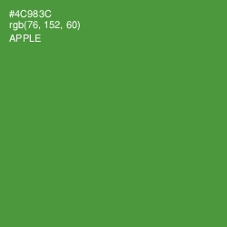#4C983C - Apple Color Image