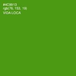 #4C9913 - Vida Loca Color Image