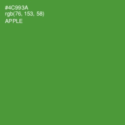 #4C993A - Apple Color Image