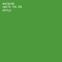 #4C9A3B - Apple Color Image