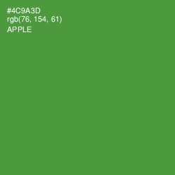 #4C9A3D - Apple Color Image