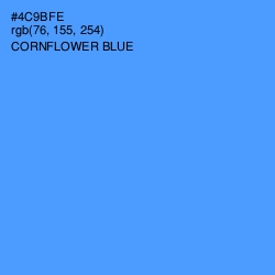 #4C9BFE - Cornflower Blue Color Image