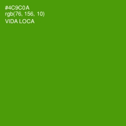 #4C9C0A - Vida Loca Color Image