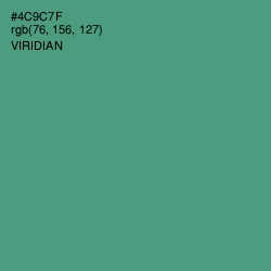 #4C9C7F - Viridian Color Image