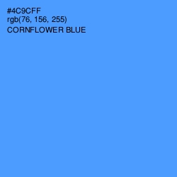 #4C9CFF - Cornflower Blue Color Image