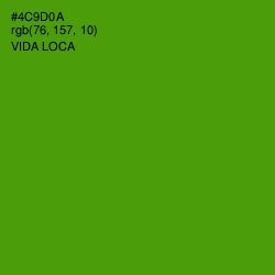 #4C9D0A - Vida Loca Color Image