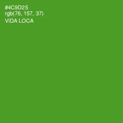 #4C9D25 - Vida Loca Color Image