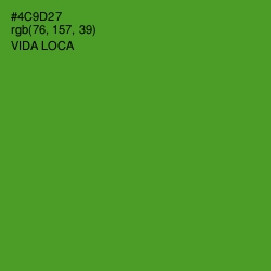 #4C9D27 - Vida Loca Color Image