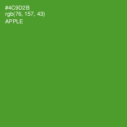 #4C9D2B - Apple Color Image