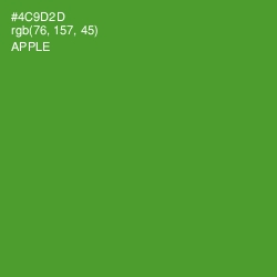 #4C9D2D - Apple Color Image