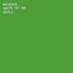 #4C9D3A - Apple Color Image