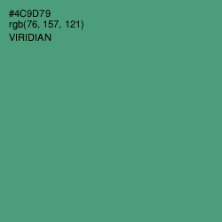 #4C9D79 - Viridian Color Image