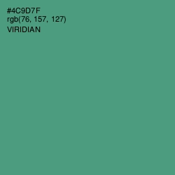 #4C9D7F - Viridian Color Image