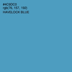 #4C9DC0 - Havelock Blue Color Image