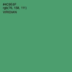 #4C9E6F - Viridian Color Image