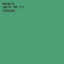 #4C9E75 - Viridian Color Image