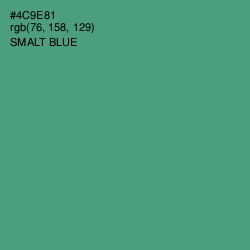 #4C9E81 - Smalt Blue Color Image