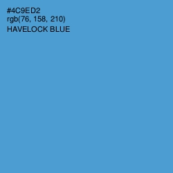 #4C9ED2 - Havelock Blue Color Image