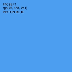 #4C9EF1 - Picton Blue Color Image