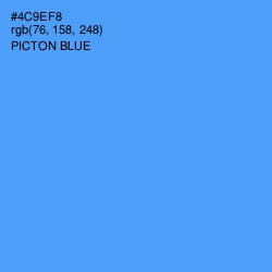 #4C9EF8 - Picton Blue Color Image